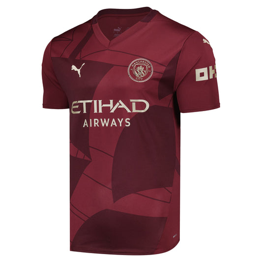Kevin De Bruyne Manchester City Puma 2024/25 Third Player Jersey - Burgundy