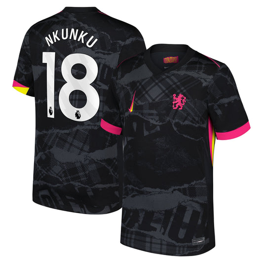 Christopher Nkunku Chelsea Nike 2024/25 Third Player Jersey - Anthracite