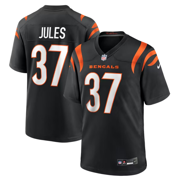 P.J. Jules Cincinnati Bengals Nike Game Player Jersey - Black