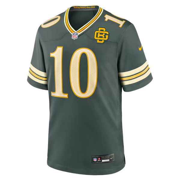 Jordan Love Green Bay Packers Nike 2026 Rivalries Collection Game Jersey - Green