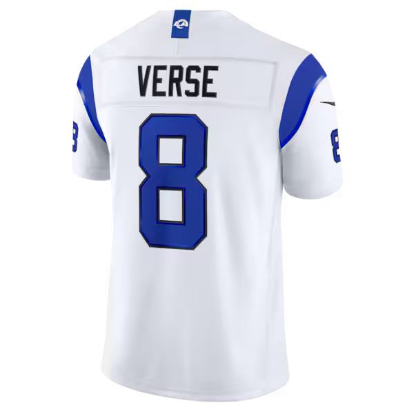 Jared Verse Los Angeles Rams Jersey Gool Alternate Fearsome White Vapor F.U.S.E. Stitched Limited Jersey - White