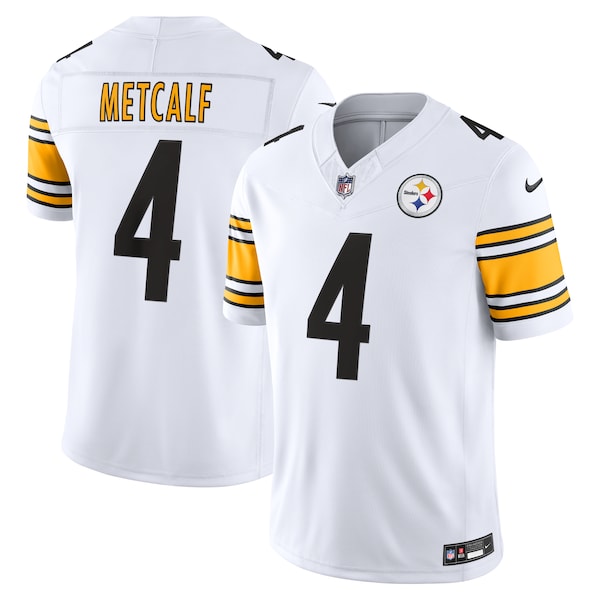 DK Metcalf Pittsburgh Steelers Jersey Gool Vapor F.U.S.E. Stitched Limited Jersey - White