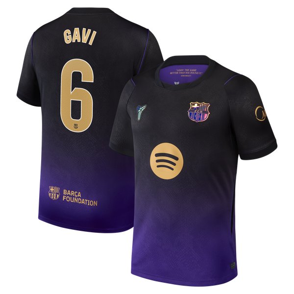 Gavi Barcelona Jersey Gool 2026/27 Away Stadium pro Jersey - Purple