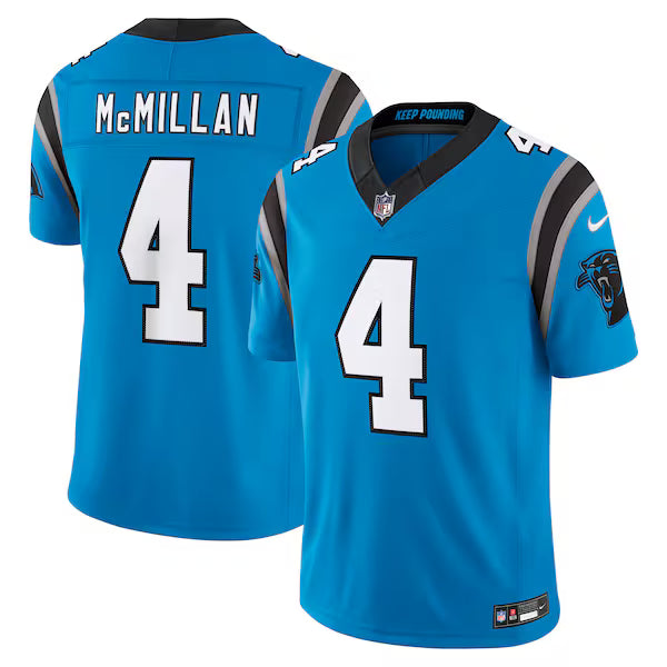 Tetairoa McMillan Carolina Panthers Jersey Gool Alternate Vapor F.U.S.E. Stitched Limited Jersey - Blue