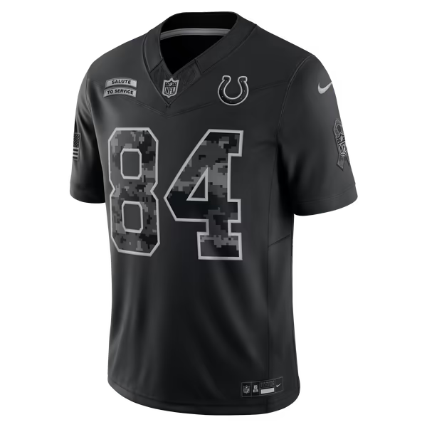 Tyler Warren Indianapolis Colts Nike 2026 Salute to Service Stitched Limited Jersey - Black