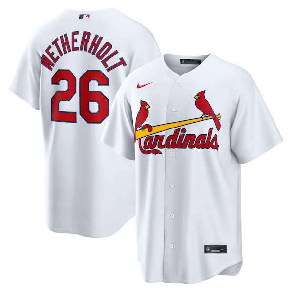 JJ Wetherholt St. Louis Cardinals Jersey Gool Home pro Jersey - White