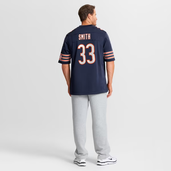 Keidron Smith Chicago Bears Jersey Gool Team Game Jersey - Navy