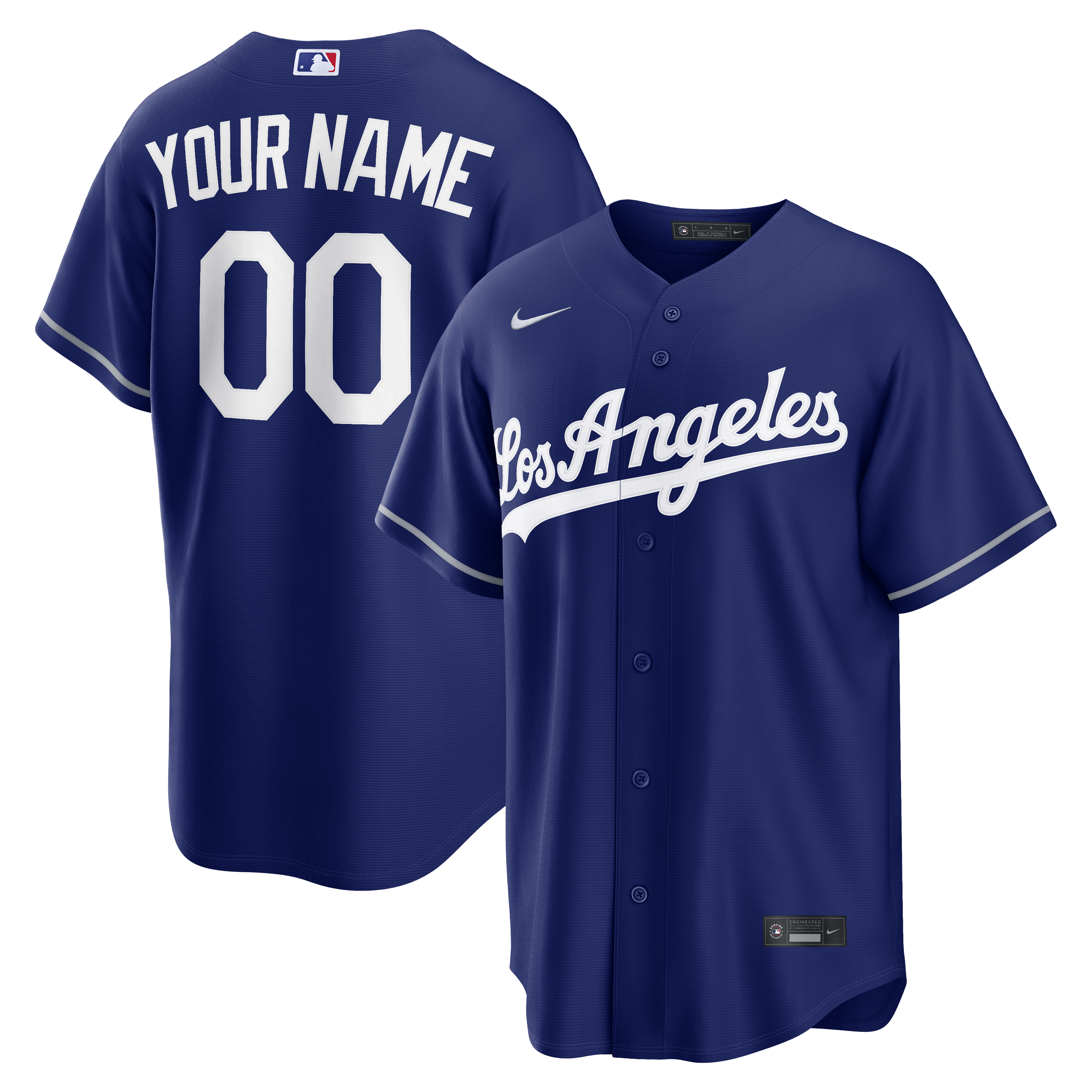 Custom Los Angeles Dodgers Home Replica Custom Jersey White