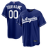 Custom Los Angeles Dodgers Home Replica Custom Jersey White