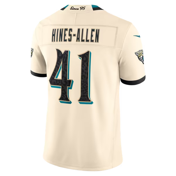Josh Hines-Allen Jacksonville Jaguars Jersey Gool 2026 Rivalries Collection Stitched Limited Jersey - Natural