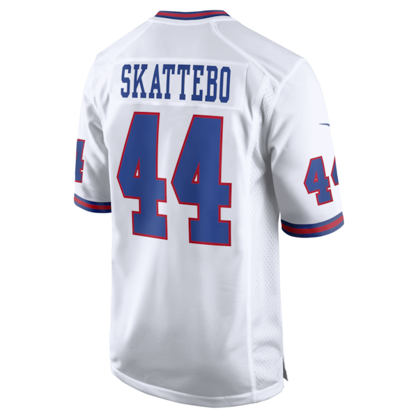 Cam Skattebo New York Giants Jersey Gool Alternate Vintage White Game Jersey - White
