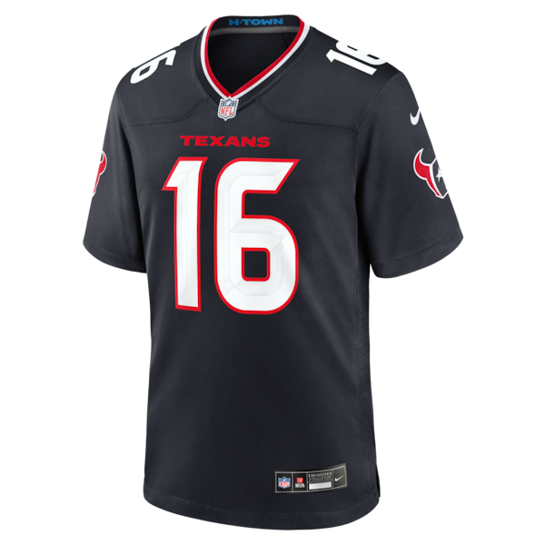 Montrell Washington Houston Texans Jersey Gool Team Game Jersey - Navy
