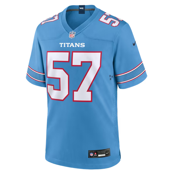 Jake Martin Tennessee Titans Nike Team Game Jersey - Light Blue