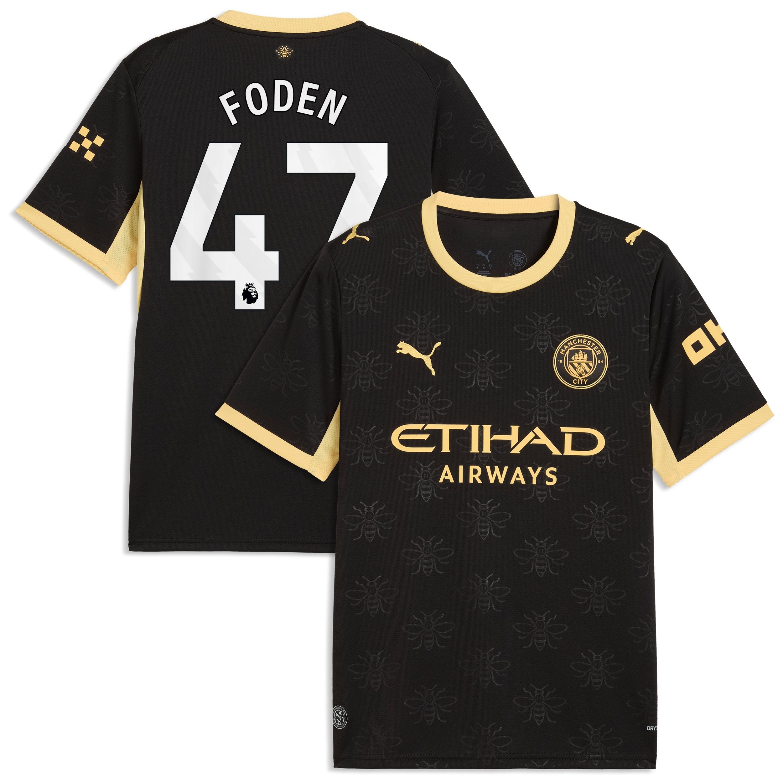 Phil Foden Manchester City Jersey Gool 2026/27 Away pro Jersey - Black
