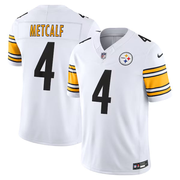 DK Metcalf Pittsburgh Steelers Jersey Gool Vapor F.U.S.E. Stitched Limited Jersey - White