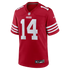 Kurtis Rourke San Francisco 49ers Jersey Gool Team Game Jersey - Scarlet