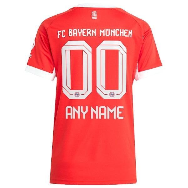 Adidas Bayern Munich 2025/26 Home Replica Custom Jersey Red