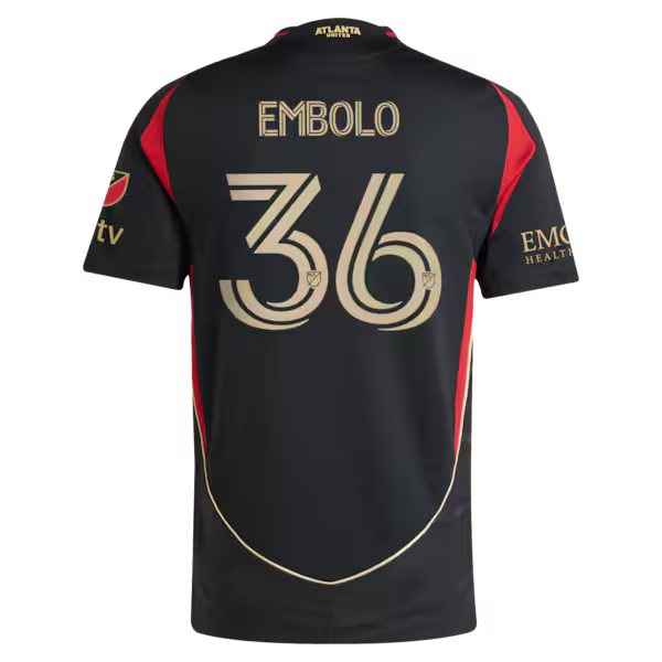 Breel Embolo Atlanta United FC Jersey Gool 2025 The Connector On-Field Authentic Jersey – Black