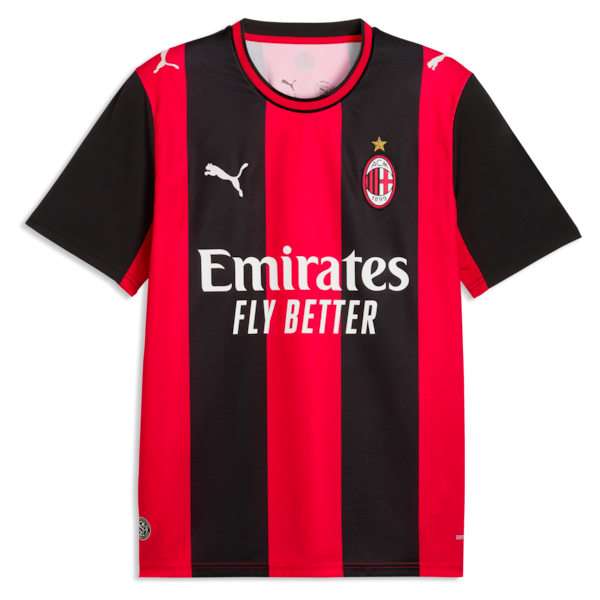  Christian Pulisic AC Milan 2026/27 Home Replica Jersey Black/Red