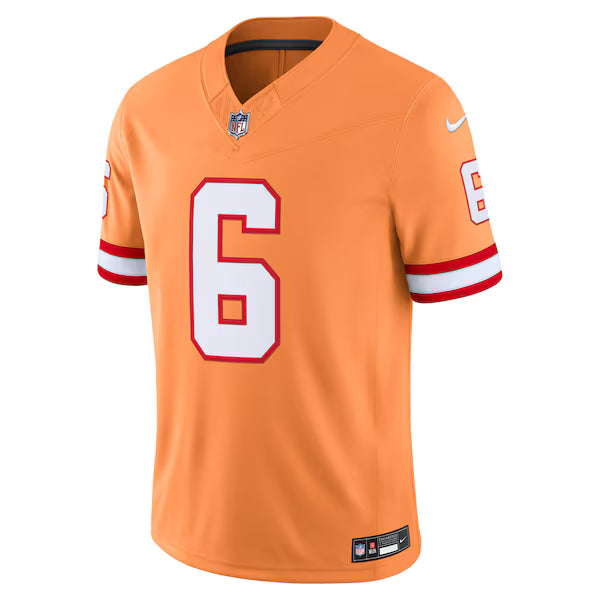 Baker Mayfield Tampa Bay Buccaneers Jersey Gool Alternate Vapor F.U.S.E. Stitched Limited Jersey - Creamsicle
