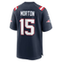 Behren Morton New England Patriots Nike Team Game Jersey - Navy