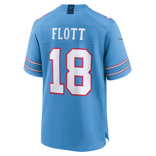 Cordale Flott Tennessee Titans Jersey Gool Team Game Jersey - Light Blue