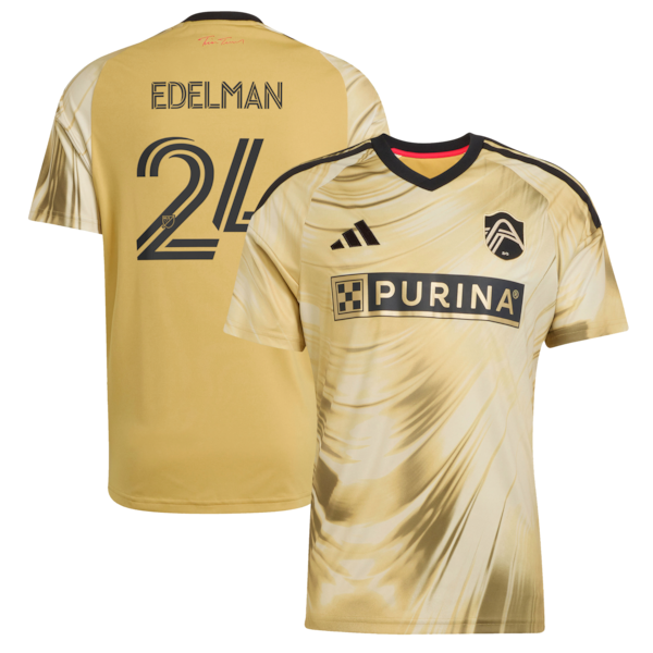 Customized Daniel Edelman St. Louis CITY SC 2026 The Tina Turner Kit Replica Jersey Yellow