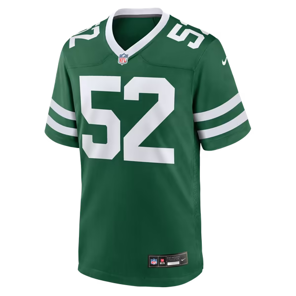 Kingsley Enagbare New York Jets Nike Team Game Jersey - Legacy Green