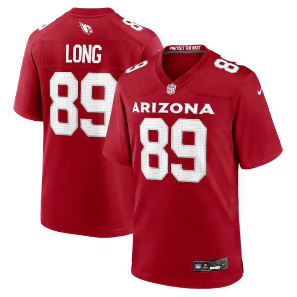 Hunter Long Arizona Cardinals Nike Team Game Jersey - Cardinal