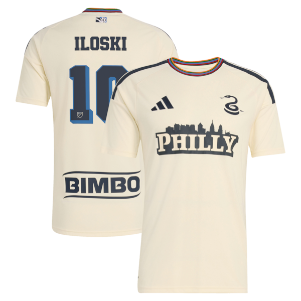 Milan Iloski Philadelphia Union Jersey Gool 2026 Archive pro Jersey - Tan