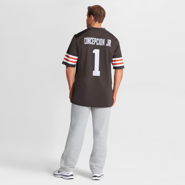 KC Concepcion Jr. Cleveland Browns Jersey Gool Team Game Jersey - Brown