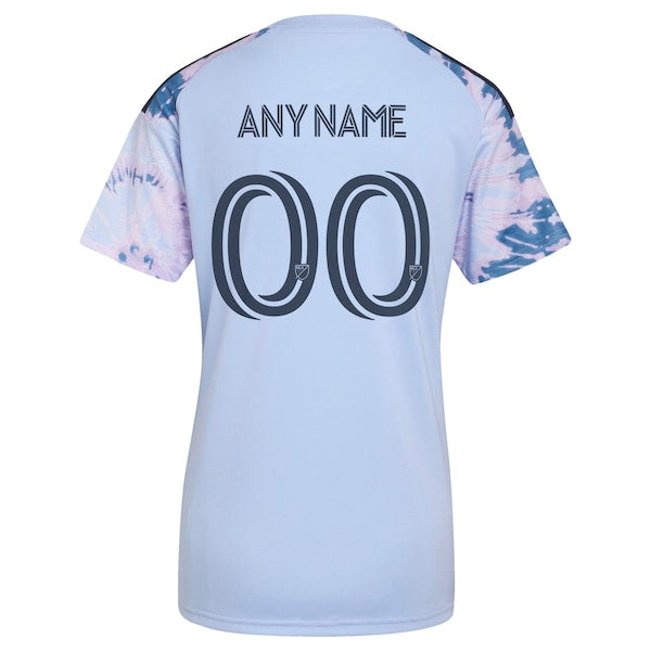 Customized San Jose Earthquakes Women's 2026 The Dead Kit Replica Custom Jersey Light Blue