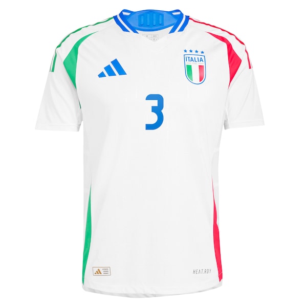 Italy adidas Away Authentic Shirt 2024 with DiMarco 3 printing