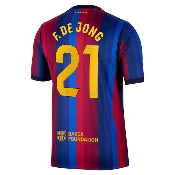 Jersey Gool Frenkie De Jong Barcelona 2026/27 Home Stadium pro Jersey Red