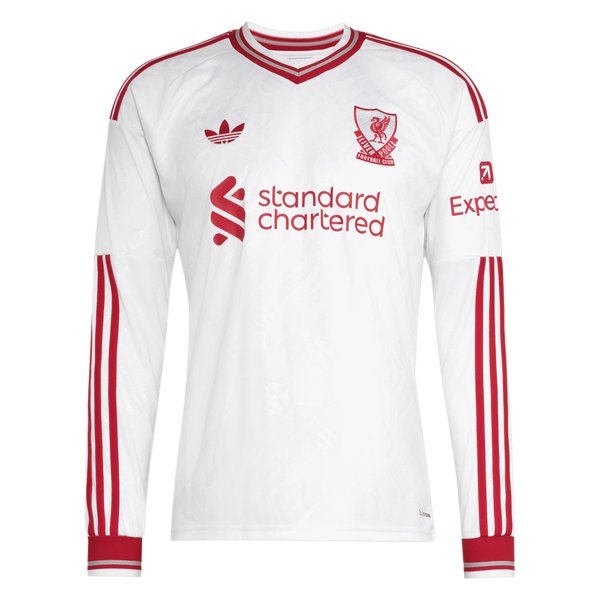 Florian Wirtz Liverpool adidas 2026/27 Away Replica Long Sleeve Jersey - White