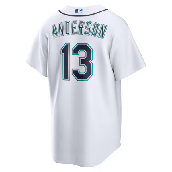 Kade Anderson Seattle Mariners Jersey Gool Home pro Jersey - White