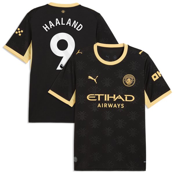 Erling Haaland Manchester City Jersey Gool 2026/27 Away pro Jersey - Black