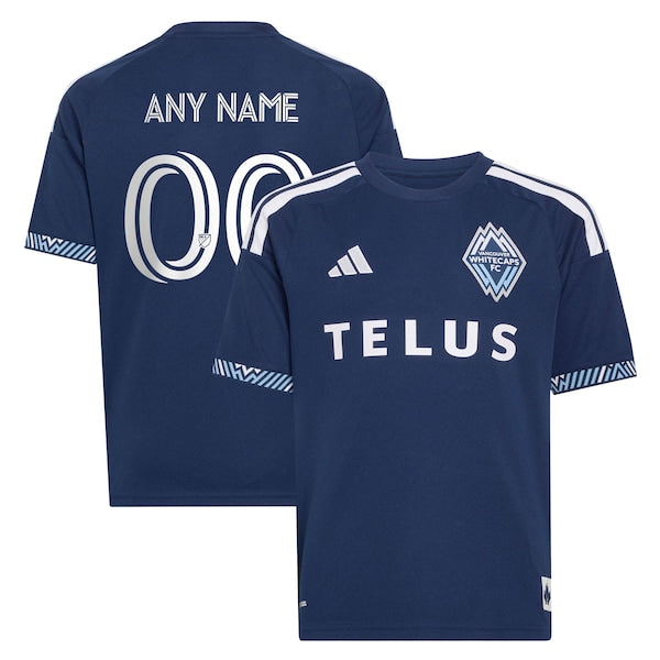 Customized Vancouver Whitecaps FC Youth 2026 The Coastal Jersey Replica Custom Jersey Blue