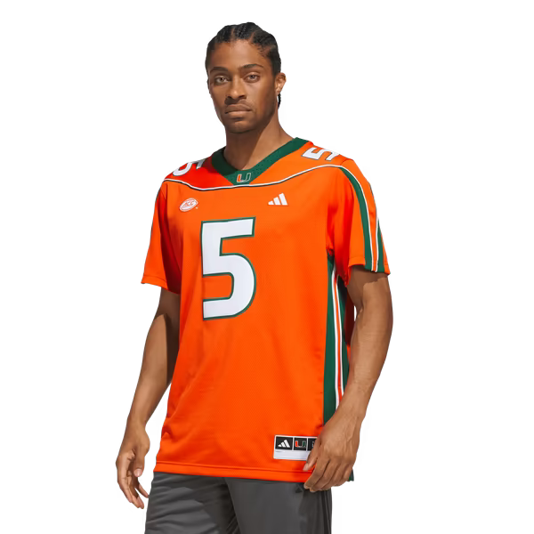 Andre Johnson Miami Hurricanes Jersey Gool Home It's Back Premier Jersey - Orange