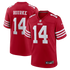 Kurtis Rourke San Francisco 49ers Jersey Gool Team Game Jersey - Scarlet