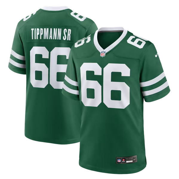 Joe Tippmann New York Jets Jersey Gool Team Game Jersey - Green