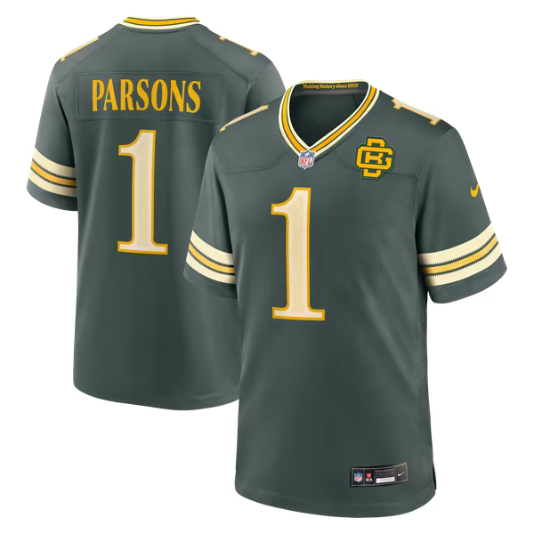 Micah Parsons Green Bay Packers Jersey Gool 2026 Rivalries Collection Game Jersey - Green