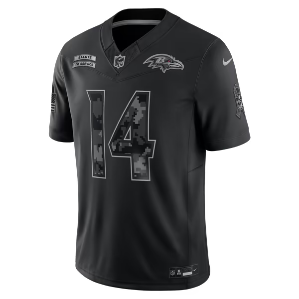 Kyle Hamilton Baltimore Ravens Nike 2026 Salute to Service Stitched Limited Jersey - Black