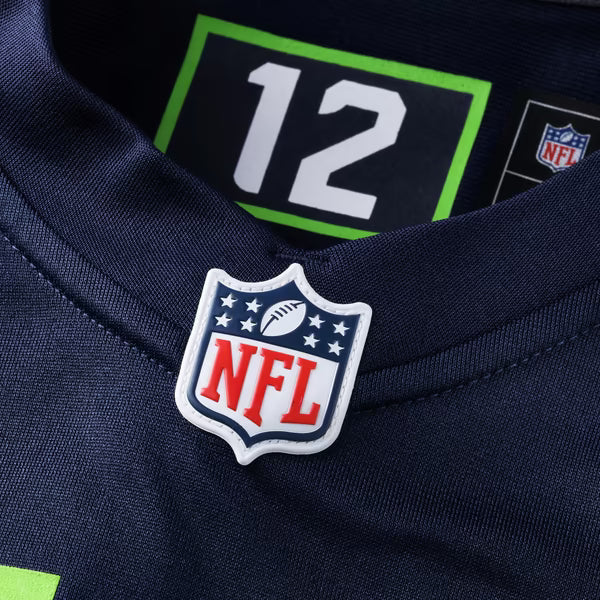 Ricky White Seattle Seahawks Jersey Gool Team Game Jersey - College Navy