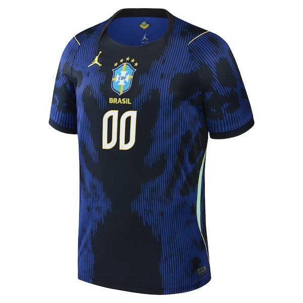 Jordan Brand Brazil National Team 2026 Away Stadium pro Custom Jersey Blue