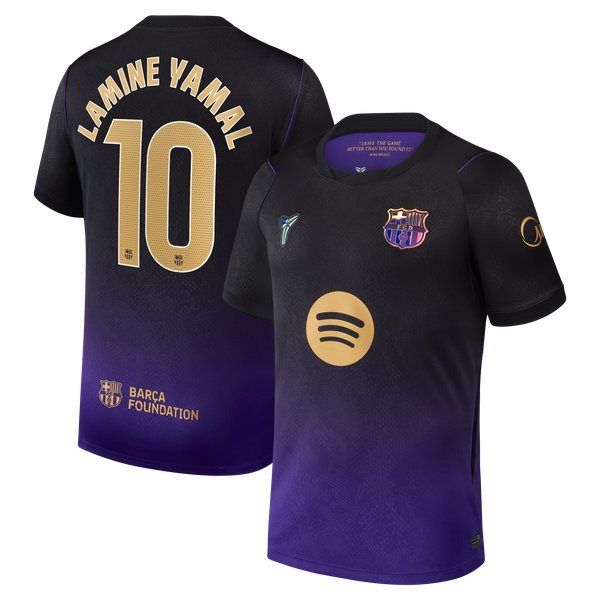 Lamine Yamal Barcelona Jersey Gool 2026/27 Away Stadium pro Jersey - Purple