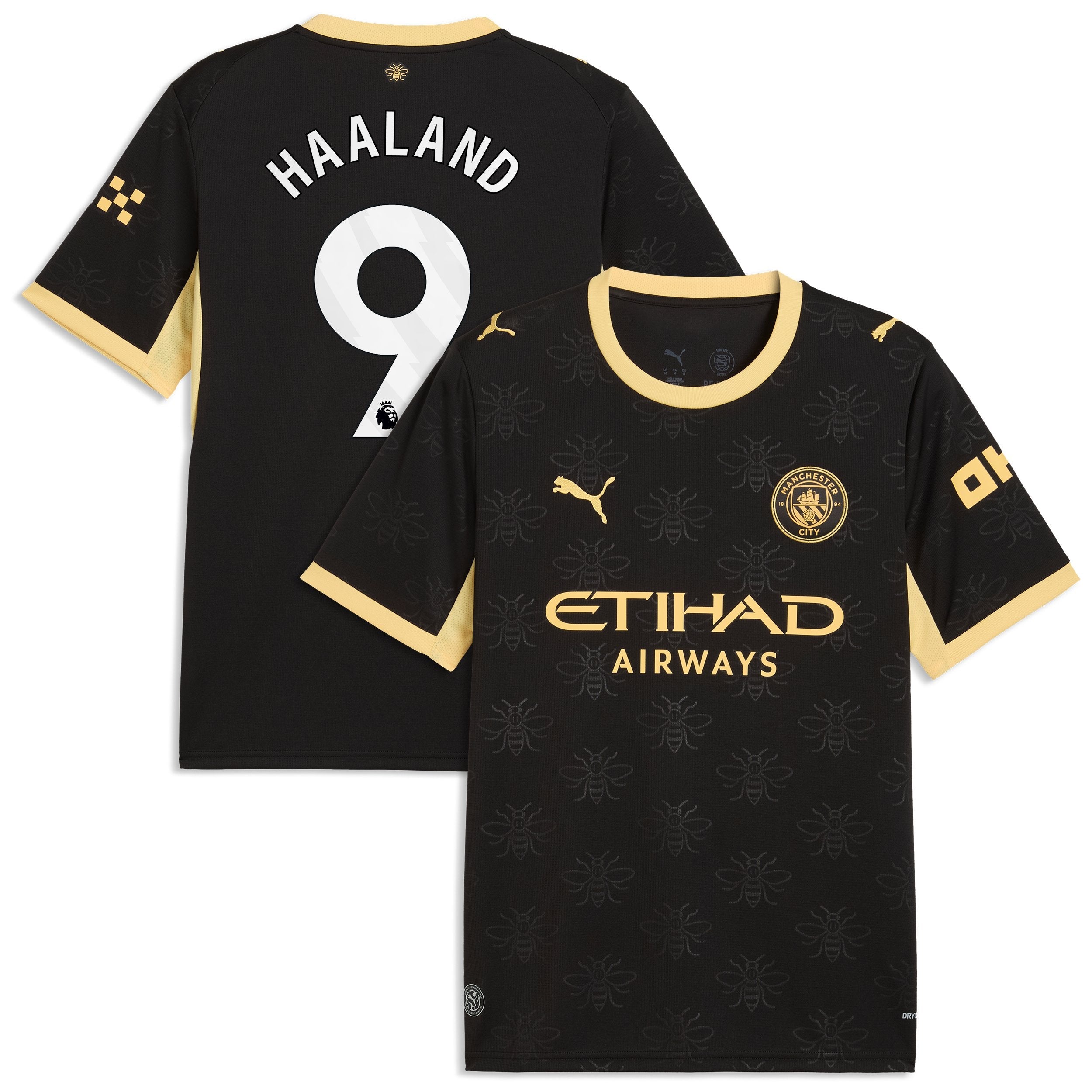 Erling Haaland Manchester City Jersey Gool 2026/27 Away pro Jersey - Black