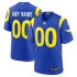 Custom Los Angeles Rams Custom Game Jersey Royal