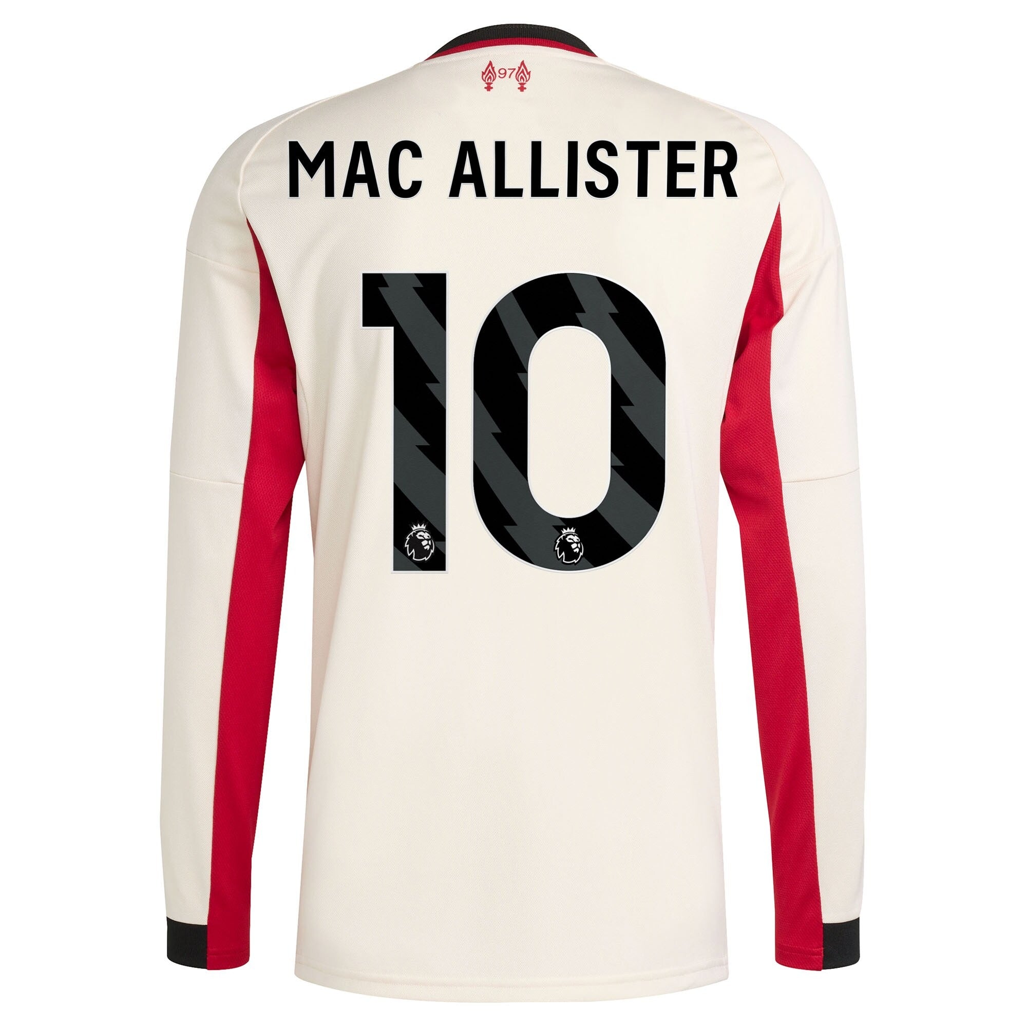 Alexis Mac Allister Liverpool 2025/26 Away Long Sleeve Player Shirt - White