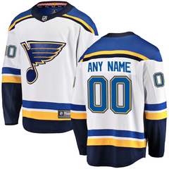 St. Louis Blues Team 2022 Custom Jersey Pro Official- White - Jersey Teams World
